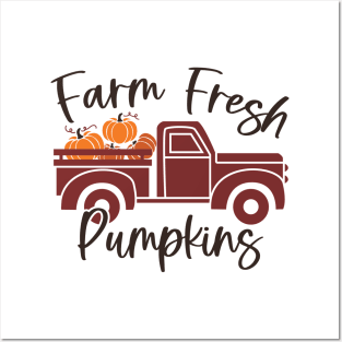 Farm Fresh Pumpkins | Fall Posters and Art